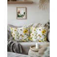 thumbnail image 3 of Outdoor Pillows Waterproof, Summer Botanical Bedding Throw Pillows with Insert for Couch Sofa Bed, Daisy Greenery Pastoral Bee 16x16 Inch Pillowcases Decorative Camping Patio Pillow Set of 2, 3 of 8