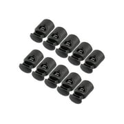 Uxcell Toggle Spring Stop Single Hole String Cord Locks Plastic 10 Pcs