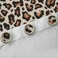 thumbnail image 4 of Manfei Animal Leopard Print Black Out Curtains for Female Men,Black Brown Curtains Pack of 2 (42x63 Each),Cheetah Print Bedroom Curtains,Breathable Home Decor, 4 of 6