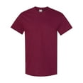 thumbnail image 5 of Gildan Short Sleeve T-Shirt for Men, Heavy Cotton Crewneck Classic Shirt, Maroon Tee, 3XL, 5 of 5