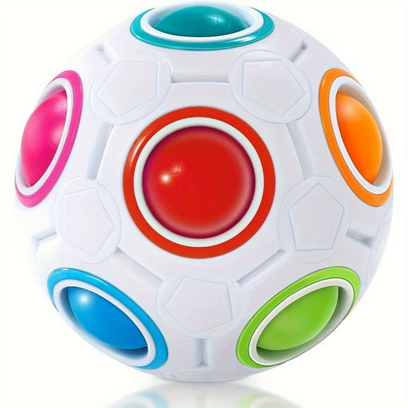Rainbow Puzzle Ball - Brain Teaser Fidget Toy for Youngsters, Perfect Travel Companion & Easter Basket Stuffer