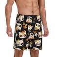 thumbnail image 2 of Wukai Flower Fox Men’s Short Pajama Pants With Pockets Soft Sleep Pj Shorts for Men-X-Large, 2 of 6