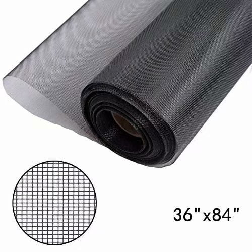 Shatex Window Screen Mesh, DIY Fiberglass Screen Replacement Black Mesh