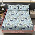 thumbnail image 4 of Jeiento Fish Camo Pattern Bedding Set, 2 Soft Pillow Covers & 1 Deep Pocket Elastic Fitted Sheet, Breathable Comfortable Bed Cover Set for Bedroom Guest Room Boys, Full Size, 4 of 7