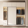 thumbnail image 3 of Luxury Nordic Wardrobes Clothing Rack Dressers Display Hanging Wardrobes Apartment Free Shipping Guarda Roupa Furniture Bedroom My Lux Decor Round, 3 of 24
