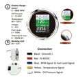 85mm 6 in 1 Multifunctional Digital Gauge GPS Fuel Level Water Temp