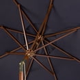 thumbnail image 4 of Safavieh Cannes 9' Market Push Wooden Patio Umbrella, Navy, 4 of 7