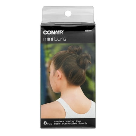 2 Bun Feet - Conair Mini Buns, 8.0 PIECE(S)