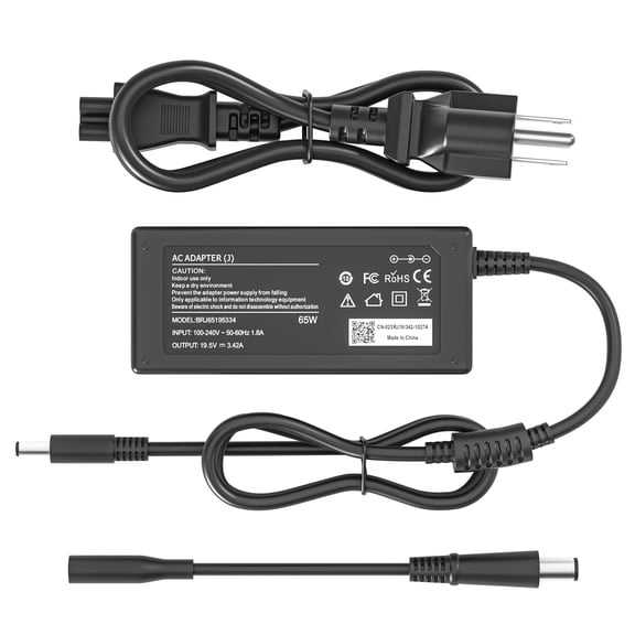 65W 45W Laptop Charger for Dell Inspiron 15-3000 5000 7000 17-5000 7000 Series，3501 3511 3520 3530 3535 5406 5440， for Latitude 5420 XPS Series 9630，Adapter with Round Tip (4.5*3.0mm ＆ 7.4*5.0mm）