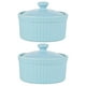 thumbnail image 1 of cuencos de pudín con tapa, moldes de porcelana para hornear, cuencos de postre de cerámica, 1 of 5