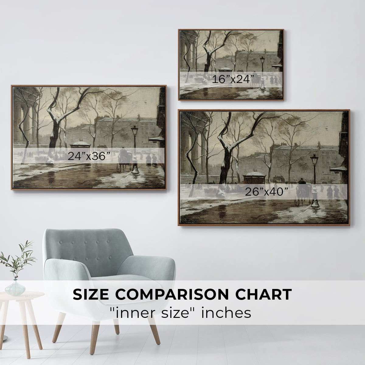 Vintage Animal Print-XXIX By Wexford Home Framed in Walnut Wood Gallery Wrapped Canvas 27 in. x 41 in.