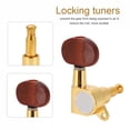 thumbnail image 3 of 3L3R Tuning Pegs Locking Tuners Machine Heads for Acoustic Electric Guitar Gold Durable Easy Installation, 3 of 7