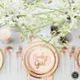 thumbnail image 2 of Baby Shower Plates and Napkins Girl for 24 With Rose Gold Pink Paper Plates, Napkins, Disposable Cups Party Supplies, 2 of 7