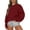 Wine #026, variant on Womens Sweatshirts Oversized Crewneck Pullover Hoodies Trendy Cute Long Sleeve Drop Shoulder Sweater Tops XL