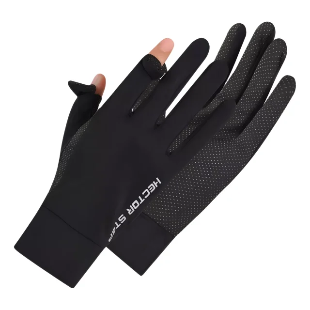 Guantes De Medio Dedo Resistentes Al Sol Y Antideslizantes