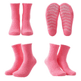 thumbnail image 6 of Tisoloow Fuzzy Socks for Women Warm Soft Fluffy Socks Winter Thick Cozy Plush Slipper Socks Sleep Non Slip Grip Socks 5 Pack B One Size, 6 of 7