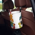 thumbnail image 5 of Kdxio Gnomes Are Holding School Supplies Car Trash Can Garbage Car Accessories Trash Can Car Waste Bin for for Driver and Passenger Any Vehicle, 5 of 7