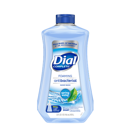 Dial Antibacterial Foaming Hand Wash Refill, Spring Water, 32 fl oz