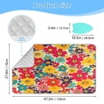 thumbnail image 2 of Ironing Mat Portable Ironing Blanket for Table Top Travel Ironing Pad for Washer Dryer 27.6" x 47.2" Bright Blossoms, 2 of 6