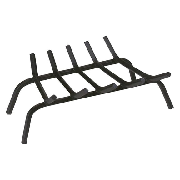Fireplace Grate 24 Inch Wrought Iron - Traditional Fireplace Accessories - Heavy Duty Fireplace Log Holder - Fire Pit Grate for Wood Burning - Hearth Protection