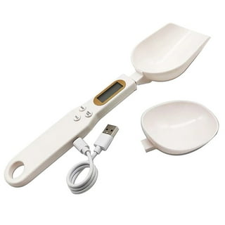 Baoblaze Electric Digital Spoon Scale Food Thermometer Precise for Spices  Cooking Utensils, White