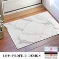 thumbnail image 3 of White Gold Geometric Marble Door Rugs,Washable Non Slip Door Mats Indoor,Decorative Door Mats,Entry Mat Indoor for Entrance,Bedroom,Kitchen,Bathroom,16"x24", 3 of 6