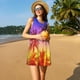 thumbnail image 3 of Fotbe Palm Trees at Sunset Vestido de Verano sin Mangas para Mujer – Vestido Midi Línea A, Estilo Camiseta Floral, Vestido Playero Casual y Fluido, 3 of 7
