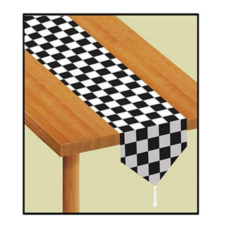 

Beistle Printed Checkered Table Runner- Pack Of 12