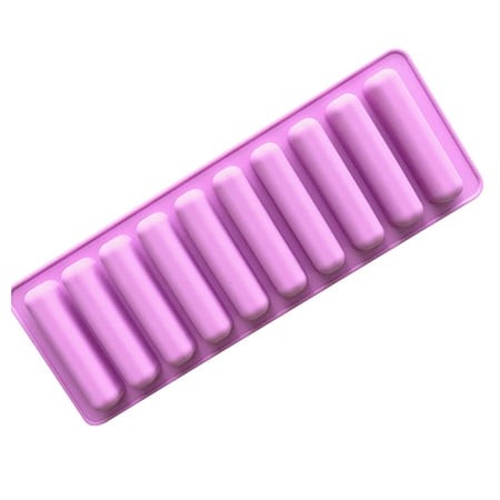 

Stick Shape Chocolate Mould High Temperature Resistance Easy Demoulding 10 Grids Reusable Non-Stick Smooth Ice Cube Mold for Bakery