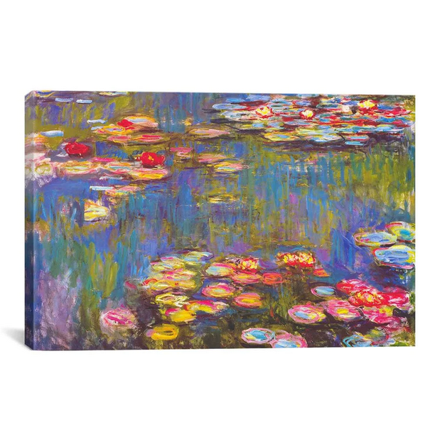 Claude Monet Art Reproduction Monet Water Lilies 1916 Paintings Giclee ...