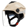 thumbnail image 1 of Casco Motocicleta Abierto 3/4 Visera Doble Hd Abatible Xtellar beige, 1 of 3