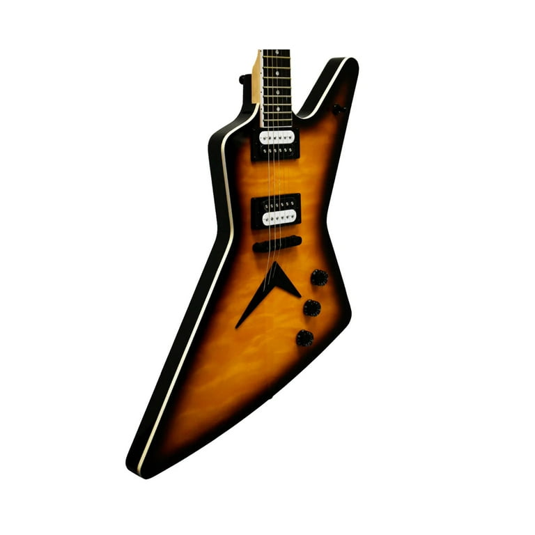 Dean ZX Quilt Maple Electric Guitar Transparent Brazilia - Walmart.com