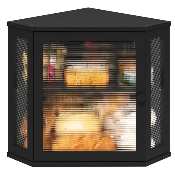 Bread Box viewcare Corner para encimera de cocina, madera de bambú