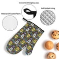 thumbnail image 3 of Sikiie Sugar Skulls Oven Mitts and Pot Holders, Silicone Oven Gloves, Heat Resistant Oven Mitts 4Pcs Set, 3 of 6