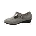 thumbnail image 2 of Willtoo Women Vintage T-Strap Faux Suede Wedge Flats Adjustable Buckle Low Heel Mary Jane Shoes Soft Non-Slip Retro Casual Walking Shoes, 2 of 6