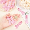 thumbnail image 3 of Polyester 100 pc 100 pcs HotPink Ribbons Satin Pins Breast Cancer Awareness Lapel Pins Ribbons with Safety Pins for Breast Cancer Charity Event Supplies, 3 of 7