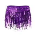 thumbnail image 4 of SRZYMJ Belly Dance Scarf Sequin Tassel Skirt Wrap Sparkly Rave for Women, 4 of 5