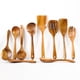 thumbnail image 2 of Cuchara de cocina de madera de acacia tailandesa sin pintura, ideal para cocinar y servir sopas, duradera y ecológica., 2 of 7