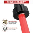 thumbnail image 2 of GARVEE 7FT Olympic Barbell Bar with 2 Collars,1500 LB Capacity Weightlifting & Powerlifting Bar,Fits 2-Inch Plates,Strength Training Bench Press Bar for Home Gym,Black&Red, 2 of 8