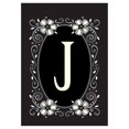 thumbnail image 1 of Toland Home Garden Classic Monogram J 12.5 x 18 Inch Decorative Flower Initial Garden Flag, 1 of 1