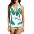thumbnail image 2 of Traje de baño de cintura de una pieza de bikini con estampado digital cómodo para mujer OAVQHLG3B Store lin121212, 2 of 4