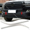 thumbnail image 1 of Chrome Front FogLight Molding Trim Strip for Toyota Land Cruiser LC200 2016-2021, 1 of 4