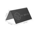 thumbnail image 4 of Restaurant Table No-smoking Metal Sign Stainless Steel No-smoking Tent Sign Tabletop Reminding Sign, 4 of 4
