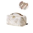 thumbnail image 1 of Bolsa de maquillaje de viaje EACHY, bolsa de cosm&#2013265929ticos de gran capacidad para mujer, bolsa port&#2013265921til impermeable, bolsa de aseo plana abierta, bolsa, 1 of 7