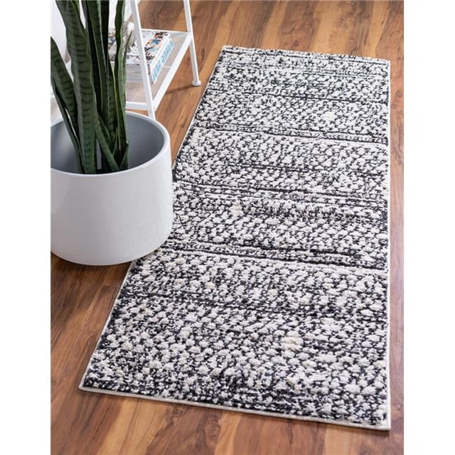 Unique Loom 3148431 2 ft. 2 in. x 6 ft. Atlas Morocco Runner Rug, Ivory