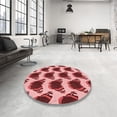thumbnail image 4 of Ahgly Company Machine Washable Indoor Rectangle Transitional Light Coral Pink Area Rugs, 2' x 3', 4 of 7