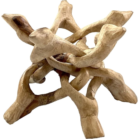 Wood Cobra Crystal Ball Stand