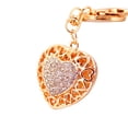 thumbnail image 1 of Fancy Rhinestone Romantic Heart Design Key Chain Fun Novelty Keyring Handbags Holder Creative Gift, 1 of 4