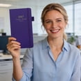 thumbnail image 4 of 2027 Weekly Monthly Planner in Purple - Pocket Sized Portable Agenda Book - 72 Sheets Business Organizer with Elastic Closure and Pen Holder, 4 of 6