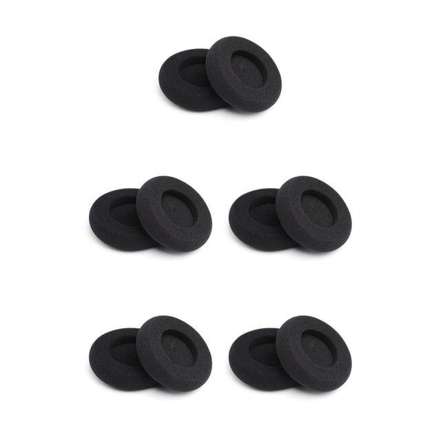 Matsuzay 2 Pcs Cushion Elastic Universal Cover Hearing Hoop Comfort Protection Pads Solid Black Ear Replacement for GRADO SR60 Headset Type2